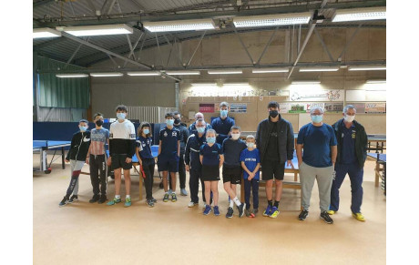 Photo de groupe du stage Evron/Mayenne le 28/12/21